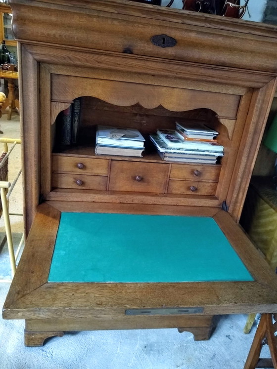 Dutch Oak Secretaire – Cabinets, Textile, Wood (photo 3 of 7)