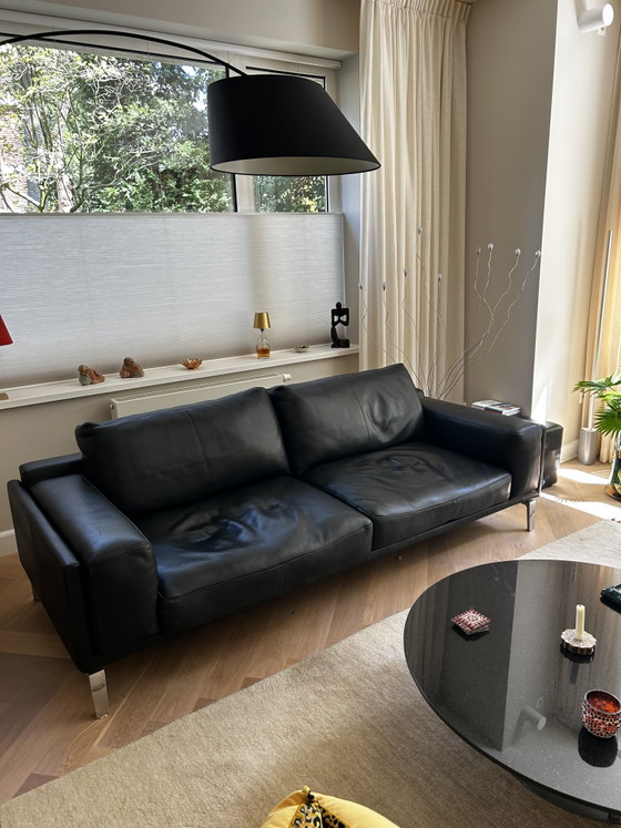Black Leather Leoluxe 2-Seater Sofa Bellice – 2 seaters (photo 5 of 6)