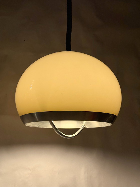 Image 1 of Dijkstra Space Age Mushroom Pendant Lamp 1970s Dutch Design