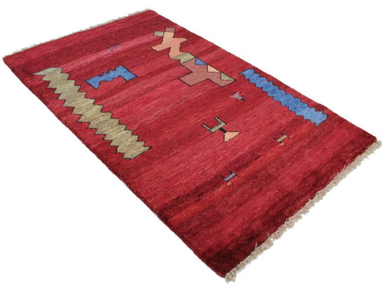 Image 1 of Original Persian carpet Gabbeh Ghashghai oriental carpet 192 cm x 119 cm old natural