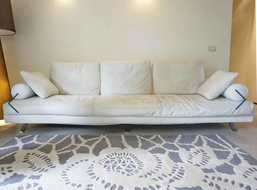 Leder DEMA Italien Design XL Lounge Sofa