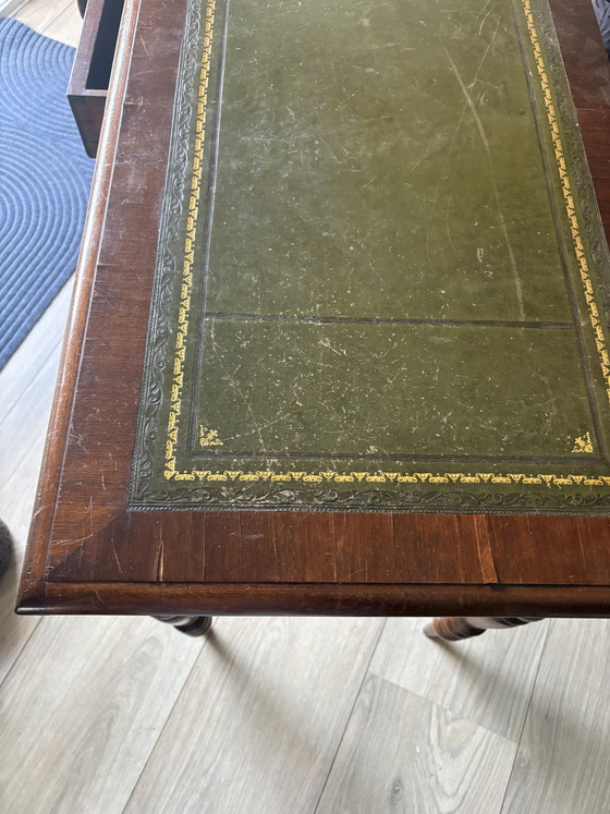 Scrivania con piano intarsiato in pelle – Mobili, Leather, Wood (photo 3 of 6)
