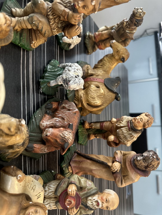 Image 1 of Vintage kerststalset beeldjes