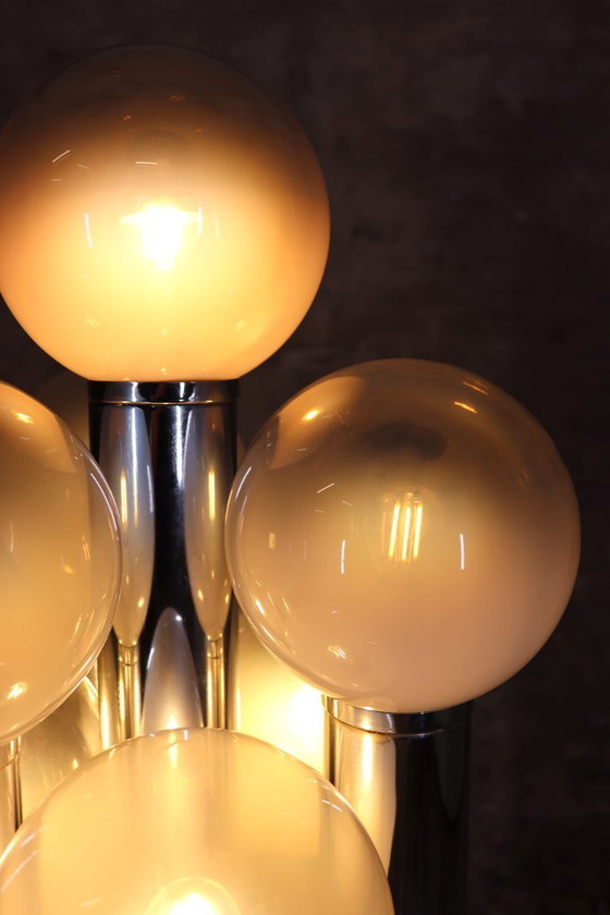 Image 1 of Goffredo Reggiani – Organ / Chrome Tube Floor Lamp – Italy – 1970s