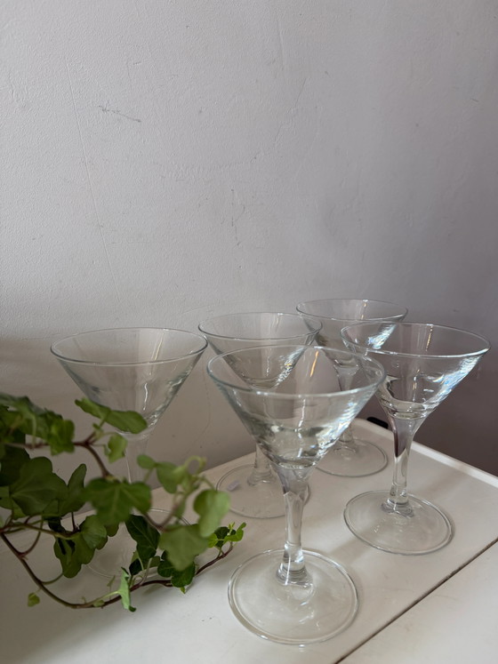 Set of 5 Luminarc Martini glasses – Glass & Decanter, Vintage (photo 2 of 4)