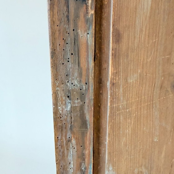 Antieke Eiken Biedermeier Meidenkast met Authentiek Pennenrek – Kledingkasten, Wood, Vintage (photo 15 of 15)