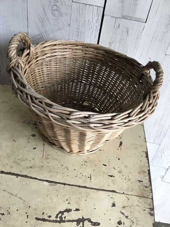 Rotan manden, jaren 60, set van 3 – Decoratieve objecten, Rieten (photo 4 of 11)