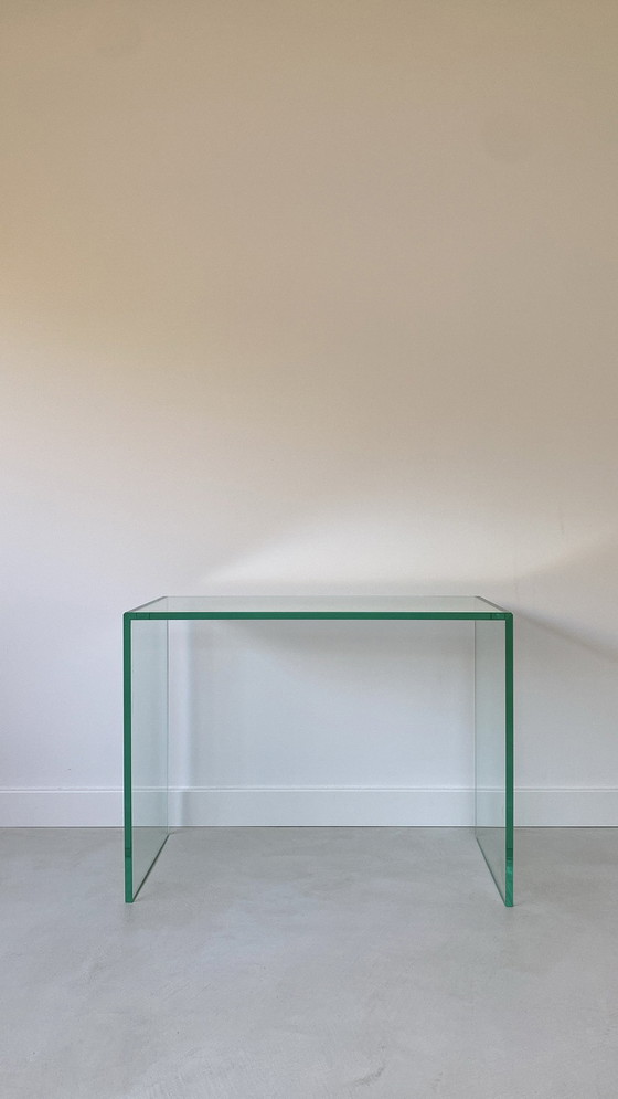 Image 1 of Vintage Glass Coffee Table / Side Table of Heavy Quality