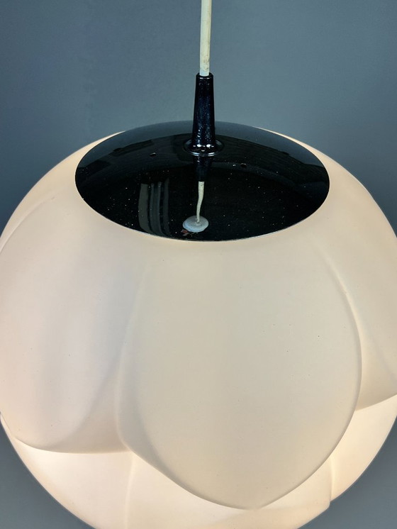Image 1 of Vintage Opaline Hanglamp, Peill & Putzler Artichoke, 1970's