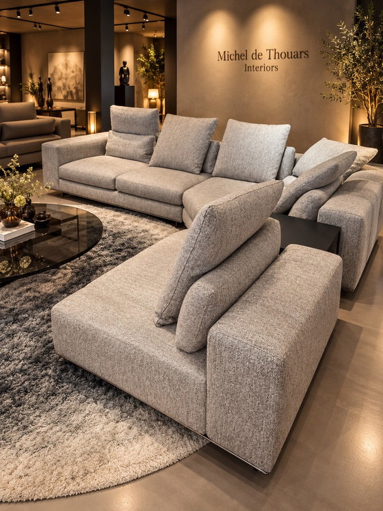 Minotti Freeman divano angolare modulare 3 elementi Prezzo di listino € 21.870, Divani modulari, Metallo (foto 3 di 9)