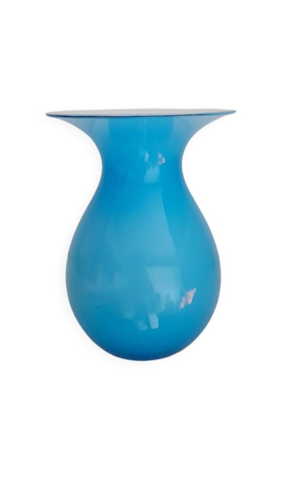 Image 1 of Vase en opaline Peter Svarrer poyr Holmegaard 