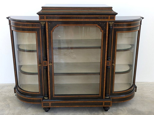 Buffet - Bois noirci, ronce de noyer - Napoleon III