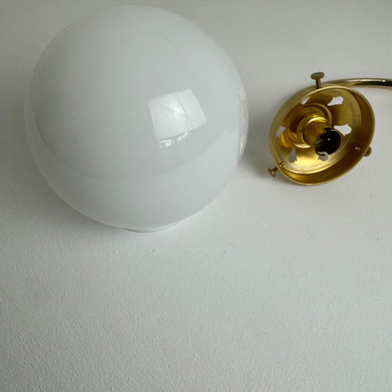 Image 1 of PAIR OF VINTAGE OPALINE WALL SCONCES