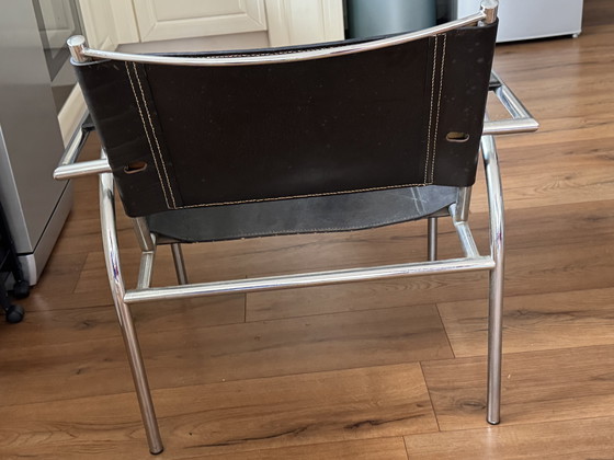 Image 1 of Gerard Vollenbroeck 2 leather chairs