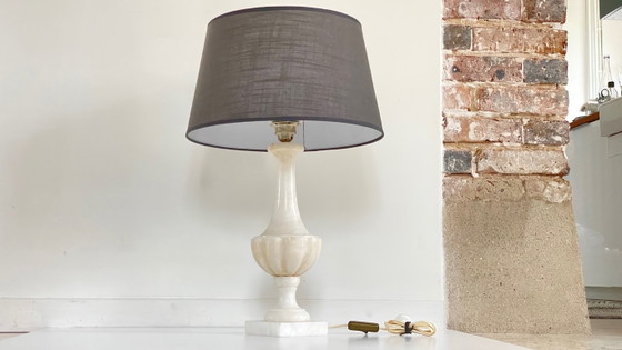 Lampe Medicis Pierre D'Albatre Vintage – Textile, Stone (photo 3 of 17)