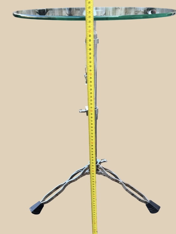 Image 1 of 🥁 UNIQUE DESIGN SIDE TABLE | CYMBAL STAND TABLE | 90s