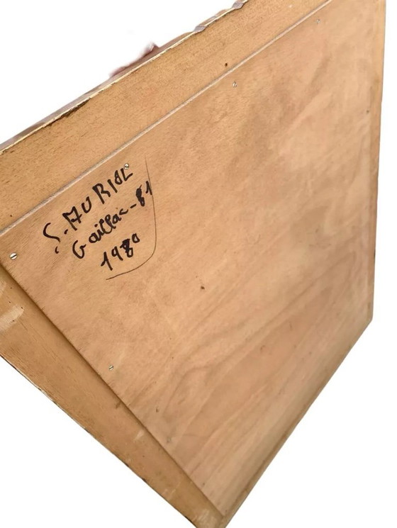 Image 1 of Beveled mirror in gilded wood