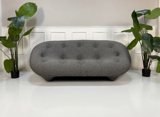 Image 1 of Ligne Roset Ploum Designer Sofa Gray Fabric