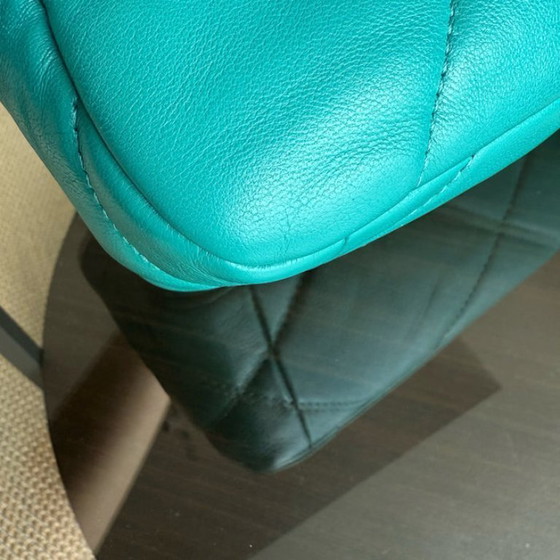 Image 1 of Chanel 19 Bag Small - Quilted Goatskin Green Blue Two-tone Hardware Series 30