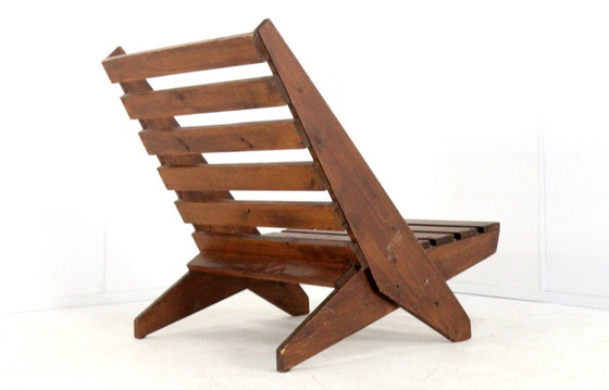 Image 1 of Chaise ciseaux vintage des années 1950
