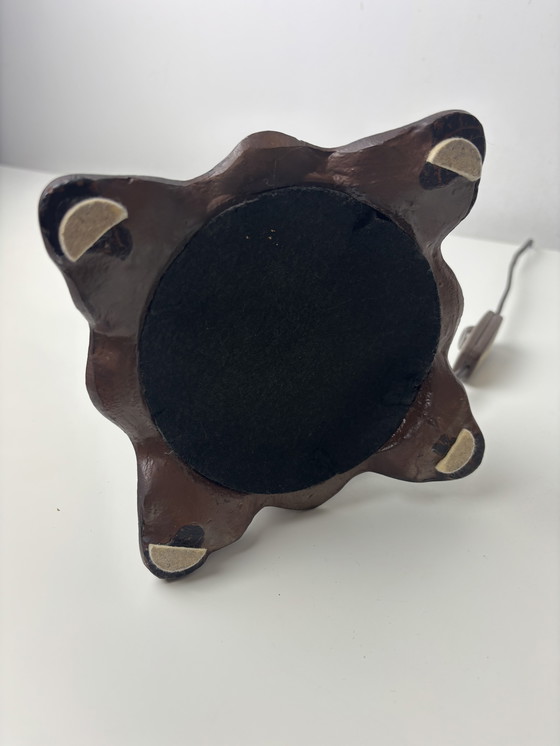 Image 1 of Lampe de table Art Déco style Tiffany, statue de femme