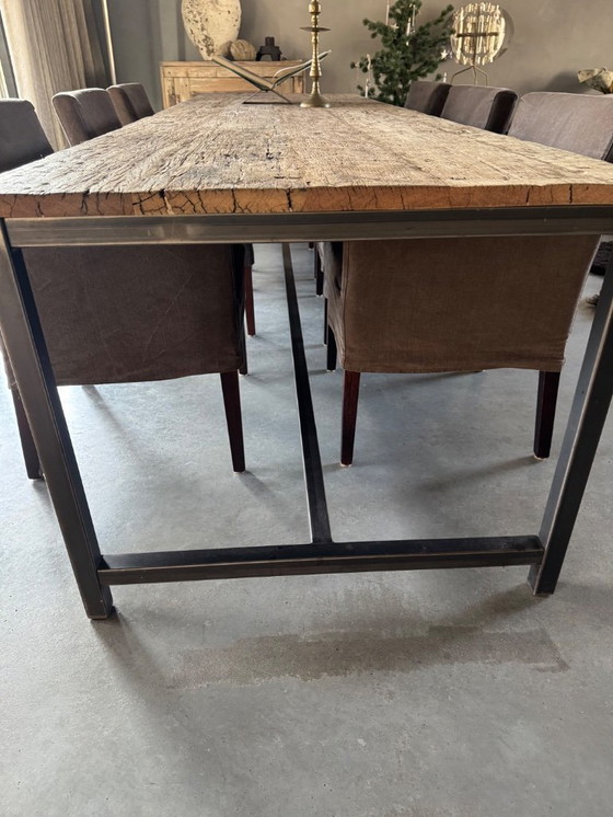 Image 1 of Rustic Robust Large Custom Made oak dining table 320 cm!