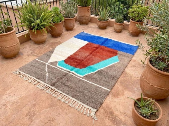 Image 1 of Alfombra marroquí de lana de 200 cm x 300 cm.