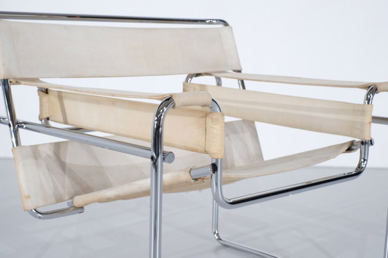 Image 1 of Sillón "B3 Wassily" en tela de Marcel Breuer para Gavina, 1925.