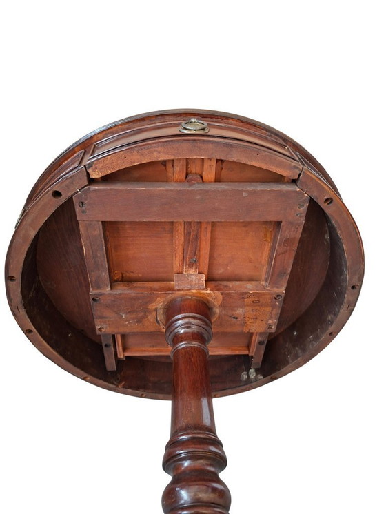 Image 1 of Vintage drumtafel uit de jaren 80