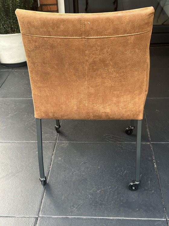 Image 1 of Sei lussuose sedie da pranzo color cognac