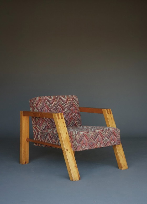 Image 1 of Poltrona in pino olandese, anni '70