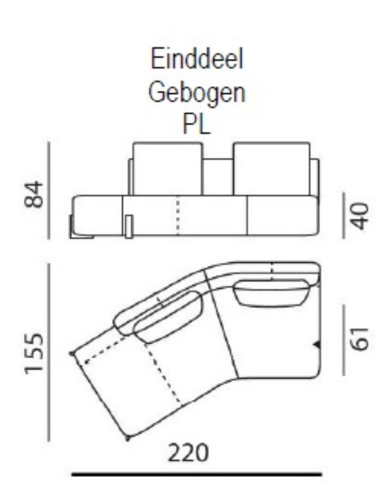 Image 1 of Sofá esquinero Leolux Nalia