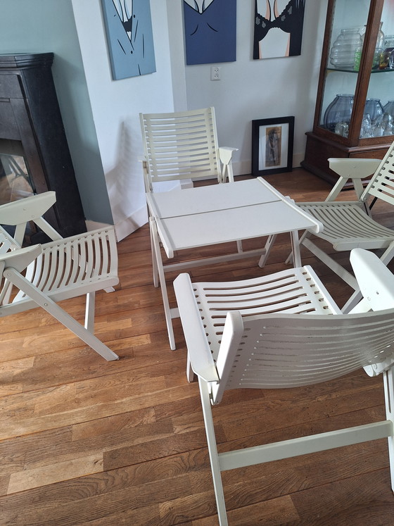 Image 1 of Set van 4x stoel 1x tafel Rex Stol