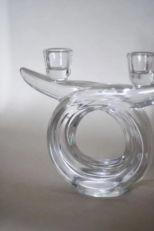 Portavelas de cristal Vannes – Vidrio, Art Deco (photo 2 of 5)