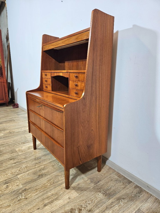 Image 1 of Sekretär / Teakholz-Frisiertisch, dänisches Design, 1960er Jahre.