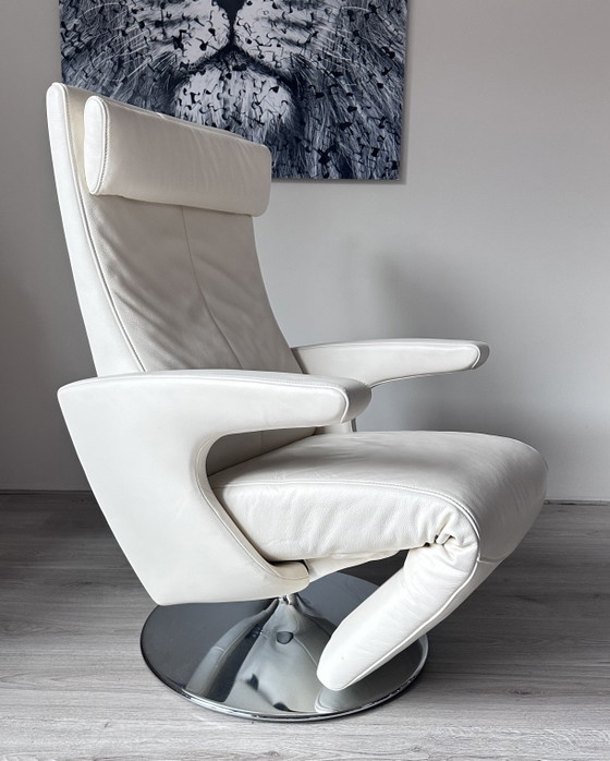 FSM Smile Design Relaxfauteuil – Verstelbare relaxstoel, Chrome, Leather (photo 4 of 8)