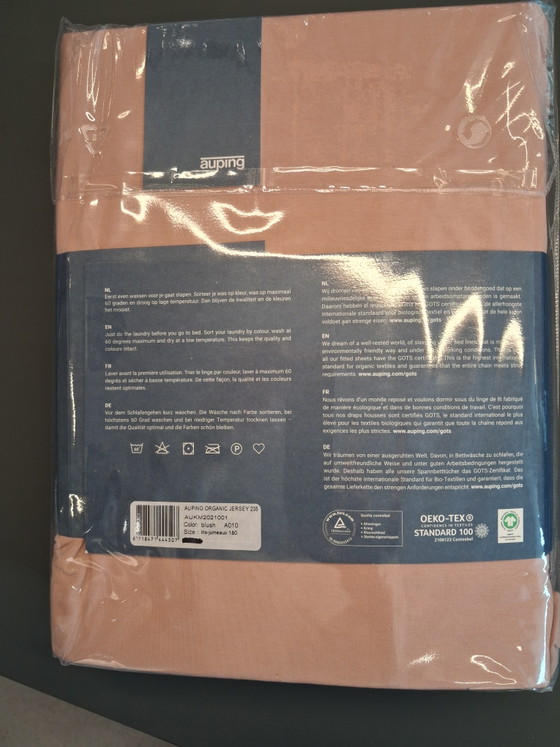 Auping Lenzuolo con Angoli Jersey 235 Blush 180 X 200/210 Cm – Accessori per camera da letto, Cotton, Textile (photo 5 of 5)