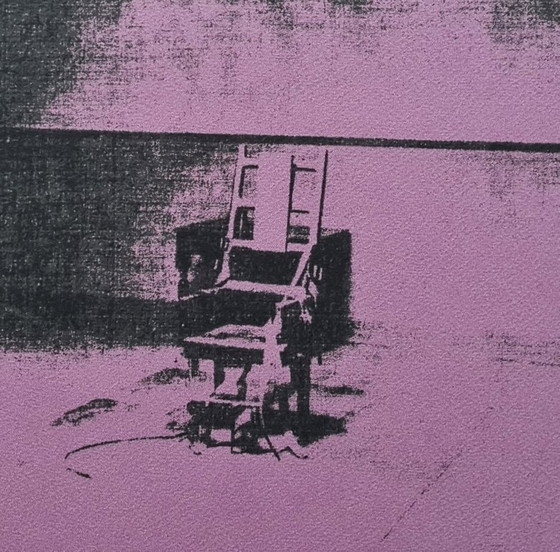 Image 1 of Según Andy Warhol, Electric Silla, década de 1980, litografía