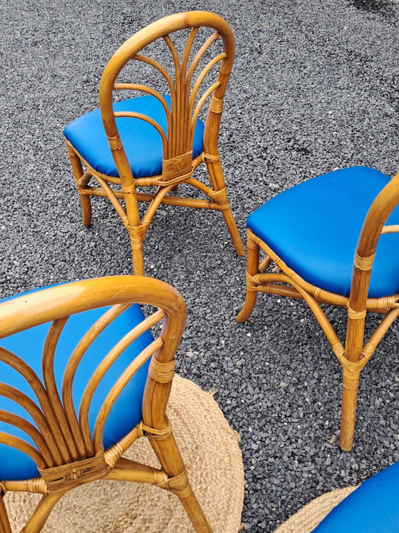 6 chaises bohèmes en rotin – Chaises de salle à manger, Bamboo (photo 9 of 14)