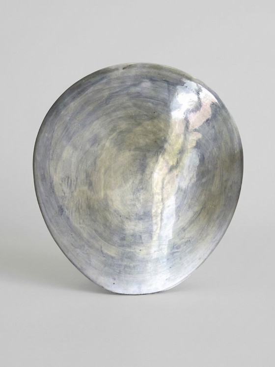 Image 1 of Face sculpture vase signed Michel Argans – artistic ceramic – contemporary style – 17cm