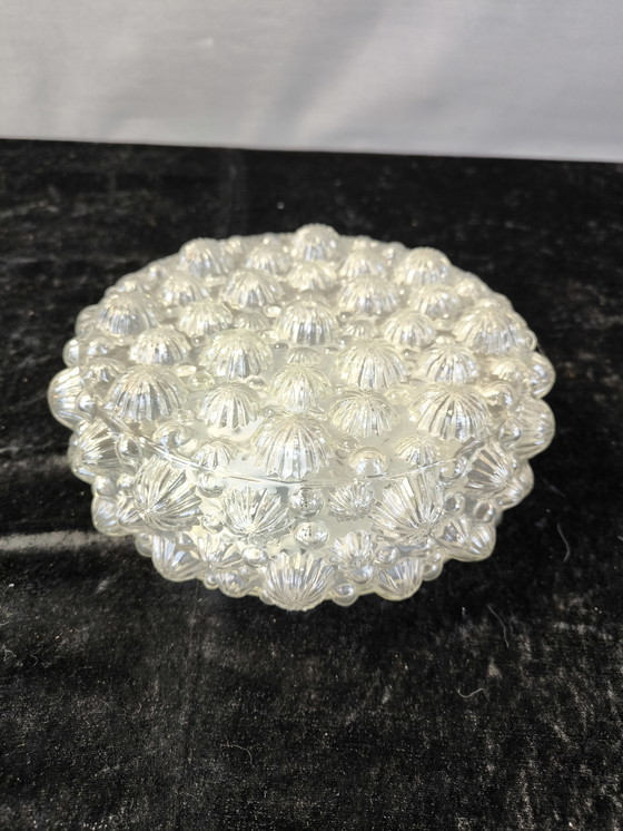 Image 1 of Lampada da soffitto in vetro vintage – attributo di Helena Tynell