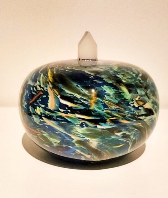 Image 1 of Kosta Boda sculptuur "Earth my universe" door Bertil Vallien