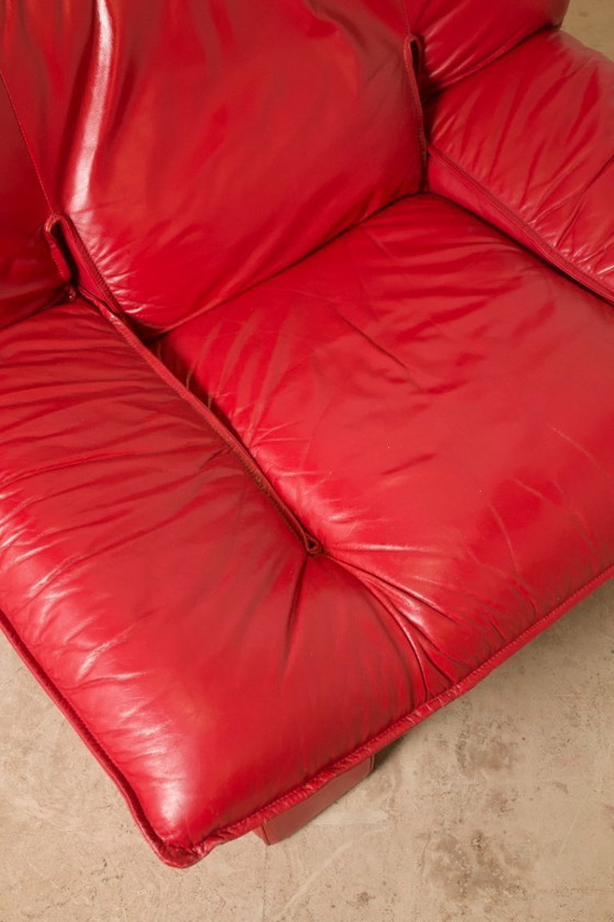 Image 1 of Poltrona in pelle vintage "Ambassador", Nicoletti Salotti, Italia, 1980