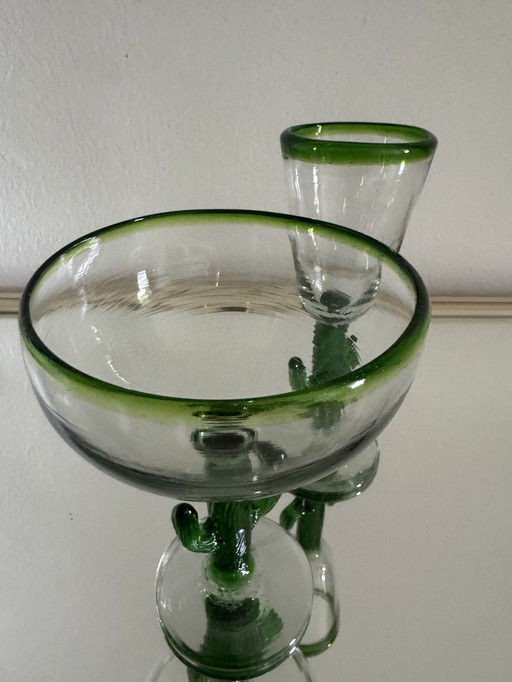 Kaktusgläser mundgeblasenes Glas Vintage