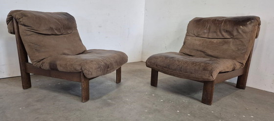 Image 1 of 1970s Leather Relax Armchair