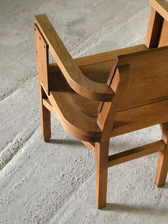 Poltrona in rovere, 1950 – Poltrone, Metallo, Legno (photo 5 of 7)