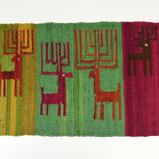 Wollen Kelim Wandkleed Polen 1970's