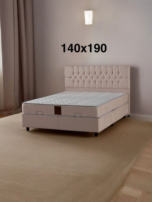 CAMA CUBA CON ALMACENAMIENTO 140×190 CM