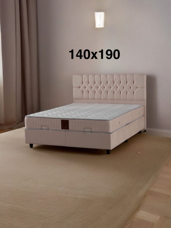 Image 1 of CAMA CUBA CON ALMACENAMIENTO 140×190 CM