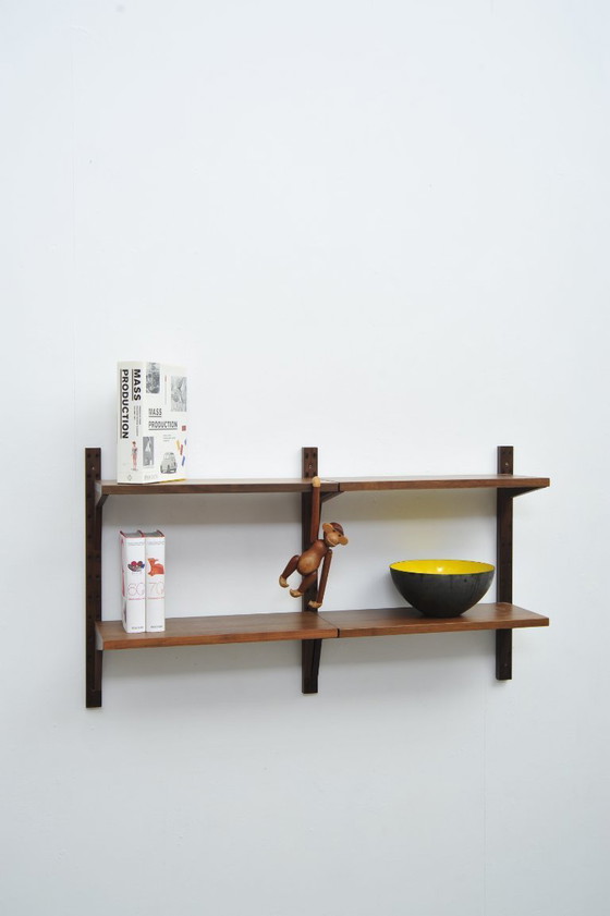 Image 1 of Étagère murale "Royal System" en bois de noyer de Poul Cadovius pour CADO (années 1950)
